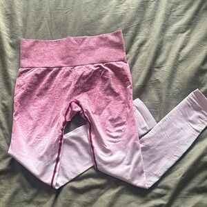 Gymshark Pink Ombré Seamless Leggings